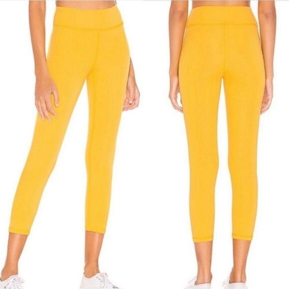 LOVEWAVE- REVOLVE Luka Pant High Waist Yellow Leggings Athletic Yoga pants - Picture 1 of 2